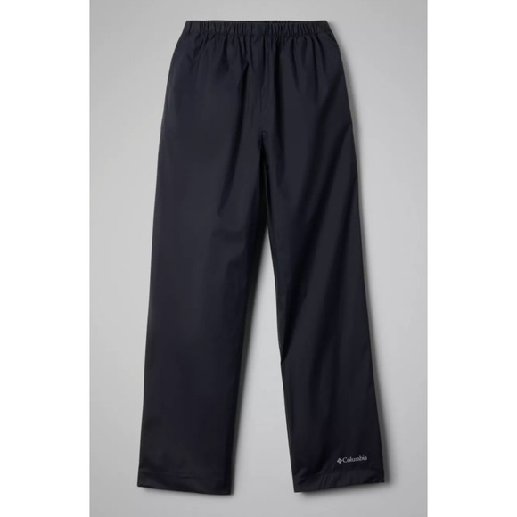 Columbia Rain Pants Kids M Trail Black Waterproof Outdoor Adventure Omni-Tech - Picture 1 of 7